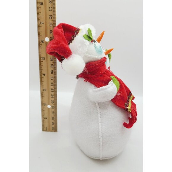 Annalee Christmas Delights Duo Snowman Couple Plush Decor 2012 Collection 7" - Picture 7 of 9